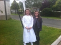 Two recent Holy Communicants